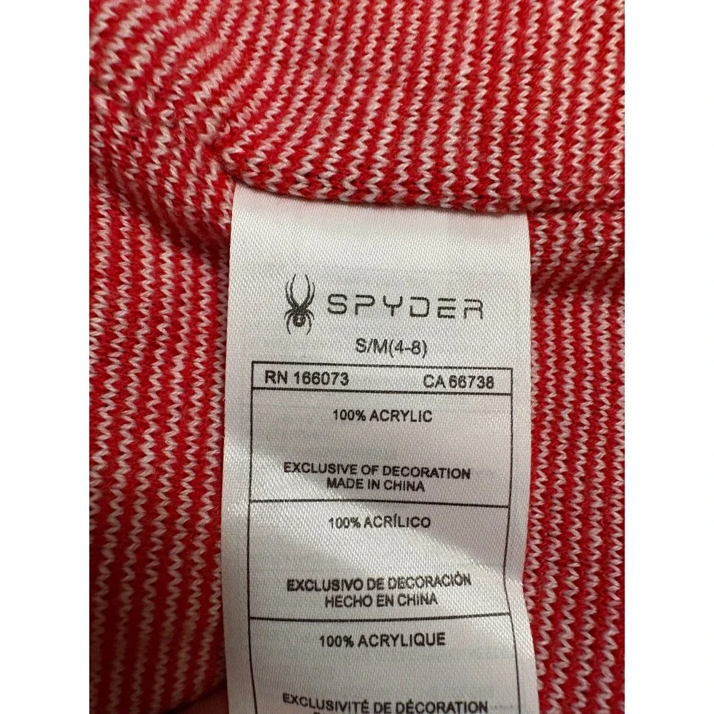 Spyder Kids Reversible Beanie‎ $24 OBSP907 Spyder Red Black S/M Winter Hat NWT